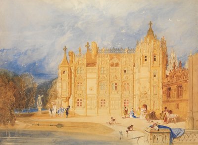 Dom Opactwa, Opactwo St. Ouen, Rouen, 1824-31. autorstwa John Sell Cotman