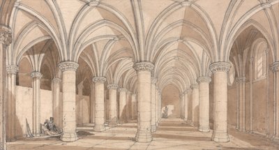Sala Baronów, Mont Saint Michel autorstwa John Sell Cotman