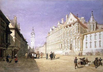 Hotel de Ville, Gandawa autorstwa John Sell Cotman