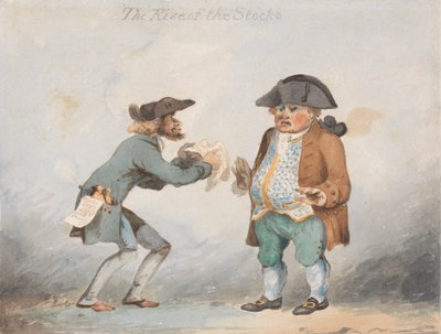 Wzrost notowań (jeden z zestawu trzech) autorstwa John Sell Cotman