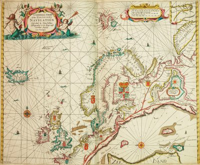 Ogólna mapa nawigacji północnej autorstwa John Seller