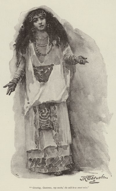 Córka Montezumy — H Rider Haggard autorstwa John Seymour Lucas