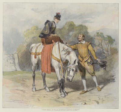 Serce Denise (chromolitho) autorstwa John Seymour Lucas