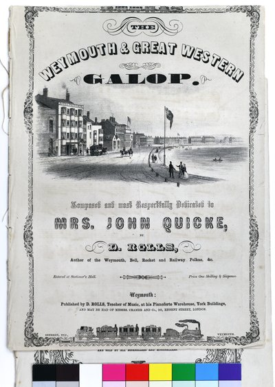Weymouth and Great Western Galop, c1870 (litografia na papierze) autorstwa John Sherren
