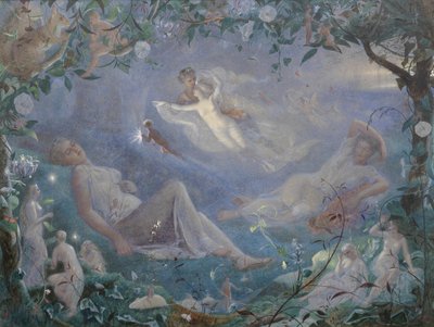 Scena ze Snu nocy letniej, 1873. autorstwa John Simmons