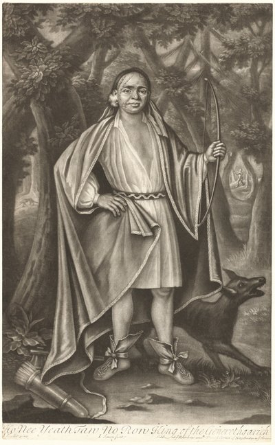 Ho Nee Yeath Taw No Row, król Genethgarick autorstwa John Simon after John Verelst