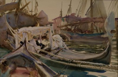 Podczas rysowania na Giudecca autorstwa John Singer Sargent