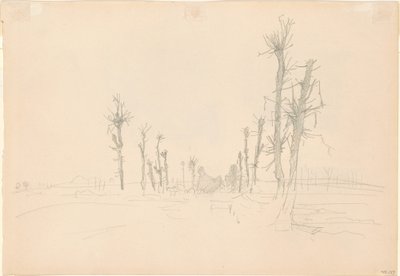 Zdewastowany krajobraz [verso] autorstwa John Singer Sargent