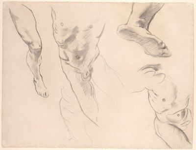 Studia postaci nagiej młodzieży autorstwa John Singer Sargent