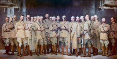 Oficerowie generalni I wojny światowej autorstwa John Singer Sargent