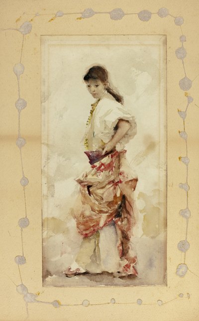 Dziewczyna w stroju hiszpańskim, przed 1880 r. autorstwa John Singer Sargent