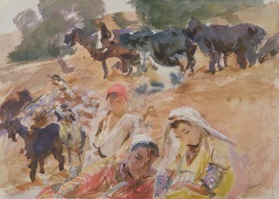 Kozy (wc na papierze) autorstwa John Singer Sargent