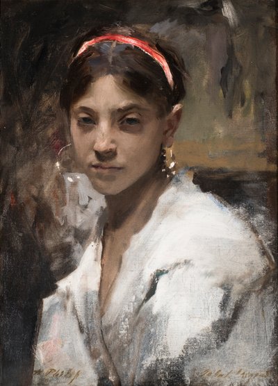 Głowa dziewczyny Capri, 1878 autorstwa John Singer Sargent