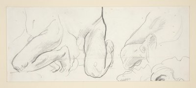 Klęczące postacie autorstwa John Singer Sargent