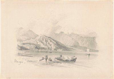 Lake Shore, Menaggio [recto], 1869. autorstwa John Singer Sargent
