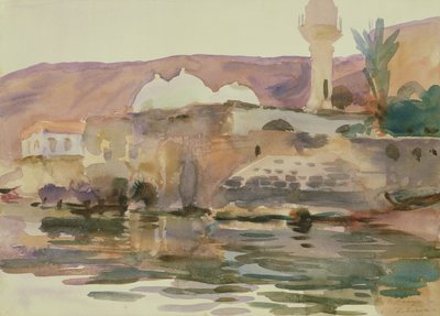 Jezioro Tyberiadzkie (akwarela na papierze) autorstwa John Singer Sargent