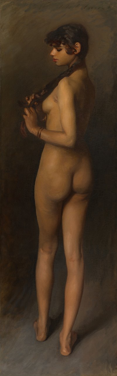 Studium życia egipskiej dziewczyny, 1891. autorstwa John Singer Sargent