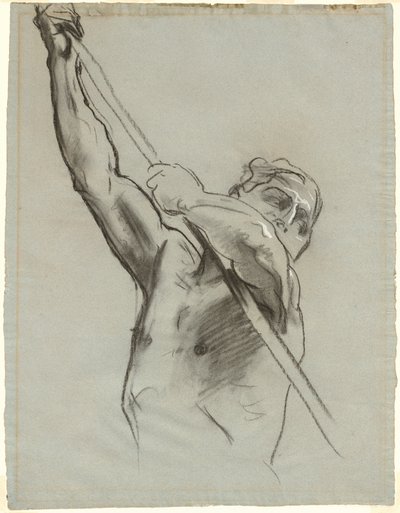 Męski tors z tyczką autorstwa John Singer Sargent