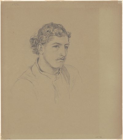 Mężczyzna z kręconymi włosami, 1872. autorstwa John Singer Sargent