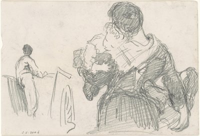 Matka z Dzieckiem [recto], ok. godz. 1871-1872. autorstwa John Singer Sargent