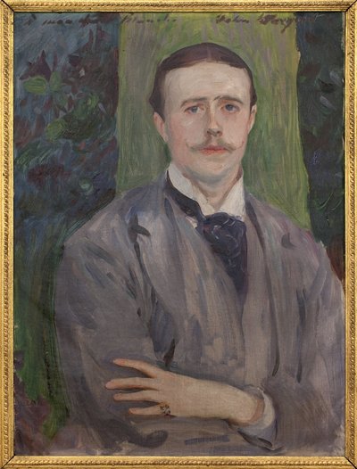 Portret Jacquesa Emile Blanche (1861-1942). Obraz Johna Singera Sargenta (1856-1925), olej na płótnie, sztuka francuska XX wieku. Musee des Beaux Arts de Rouen. autorstwa John Singer Sargent
