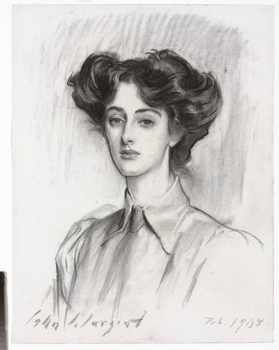 Portret lady Elsie Meyer, luty 1908 autorstwa John Singer Sargent