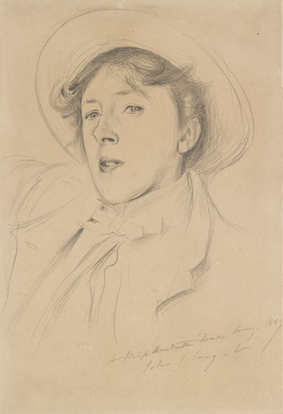 Portret Vernona Lee, 1889 autorstwa John Singer Sargent