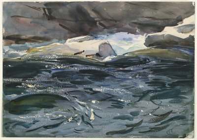 Salmon River, 1901 (nieprzezroczyste i półprzezroczyste wc i grafit) autorstwa John Singer Sargent