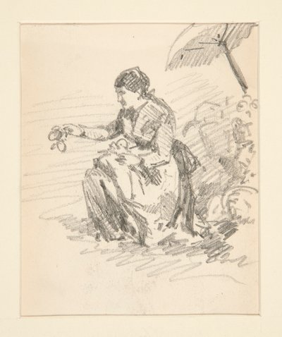 Siedząca postać kobiety autorstwa John Singer Sargent