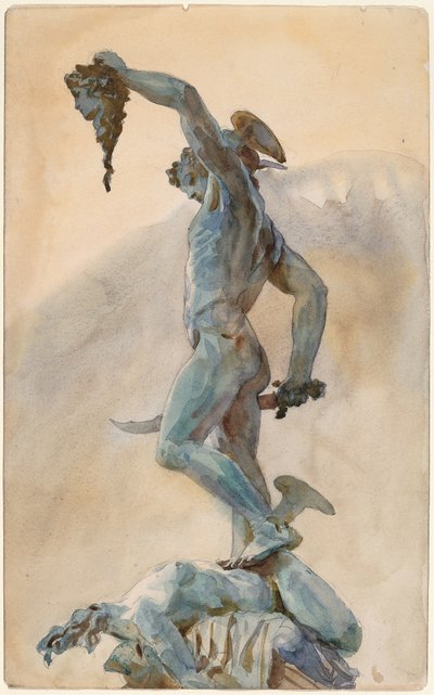 Szkic Perseusza Celliniego autorstwa John Singer Sargent