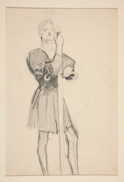 Stojąca postać z włócznią autorstwa John Singer Sargent