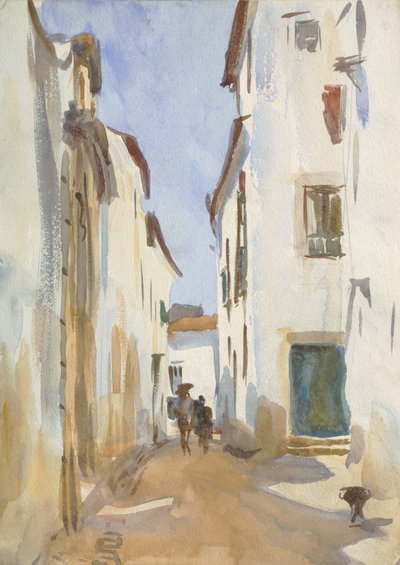 Ulica w śródziemnomorskim mieście autorstwa John Singer Sargent