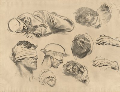 Studia dla zagazowanych, 1918-1919. autorstwa John Singer Sargent