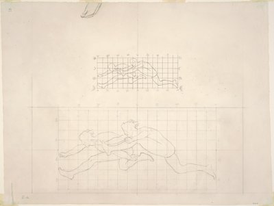 Studia do „Dwóch klasycznych skaczących postaci męskich” autorstwa John Singer Sargent