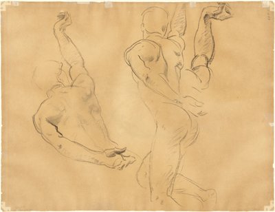 Studia aktów męskich [verso] autorstwa John Singer Sargent