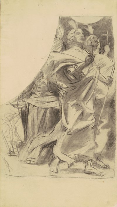 Studium na Triumf Religii, c. 1903-1916. autorstwa John Singer Sargent