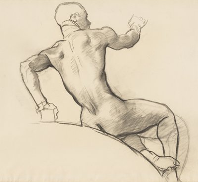 Studium do kartusza nad Muzyką, rondel, rotunda, Museum of Fine Arts, Boston autorstwa John Singer Sargent