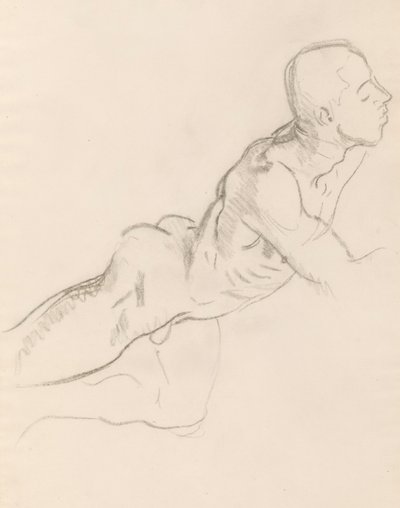 Studium Erosa dla Erosa i Psyche, dekoracja reliefowa, Rotunda, Muzeum Sztuk Pięknych, Boston autorstwa John Singer Sargent