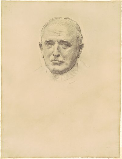 Studium feldmarszałka Johna Frencha dla oficerów generalnych I wojny światowej, 1920-1922. autorstwa John Singer Sargent