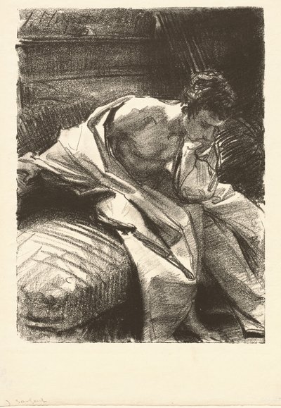 Studium siedzącego człowieka autorstwa John Singer Sargent