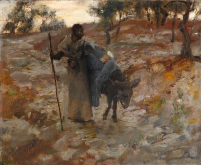 Ucieczka do Egiptu, ok. 1877-79 (olej na płótnie) autorstwa John Singer Sargent