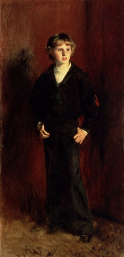 Nieżyjący już major E.C. Harrison jako chłopiec autorstwa John Singer Sargent