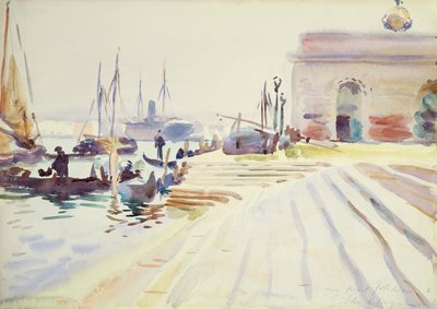 Wenecja (wc nad grafitem na papierze) autorstwa John Singer Sargent