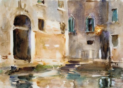 Wenecja, ok. 1903 (wc, gwasz i grafit na białym papierze) autorstwa John Singer Sargent