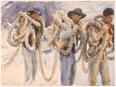 Robotnicy w Carrarze autorstwa John Singer Sargent