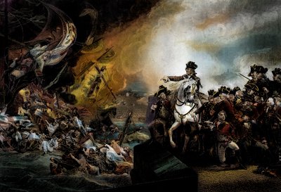 Wielkie Oblężenie Gibraltaru autorstwa John Singleton (after) Copley
