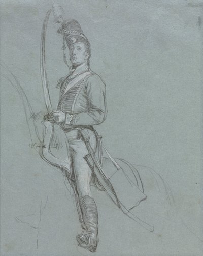 Oficer huzarów na koniu autorstwa John Singleton Copley