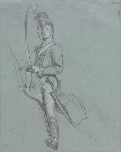 Oficer huzarów na koniu, 1812 r. autorstwa John Singleton Copley
