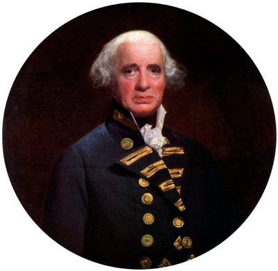 Admirał Richard, hrabia Howe, 1794, c1920 autorstwa John Singleton Copley