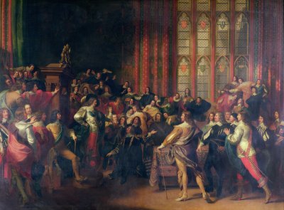 Karol I (1600-49) domagający się pięciu członków Izby Gmin w 1642 r. autorstwa John Singleton Copley